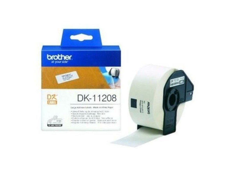 Етикети за принтер Brother DK11208 38 x 90 mm Бял
