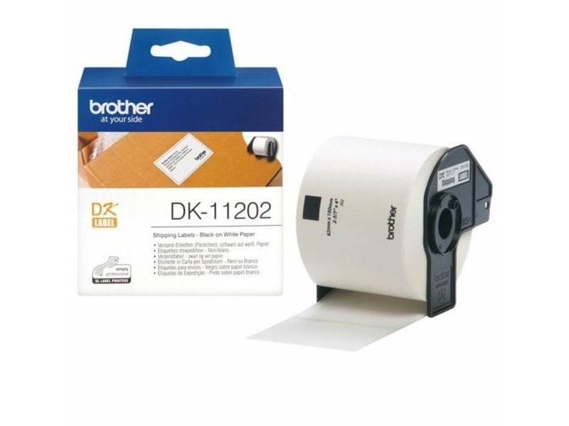 Етикети за принтер Brother DK-11201 Черен/Бял