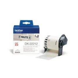 Непрекъсната филмова касета Brother DK22212 Черен/Бял Бял
