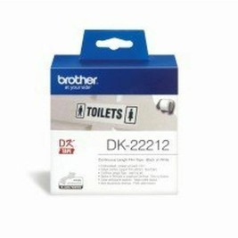 Непрекъсната филмова касета Brother DK22212 Черен/Бял Бял