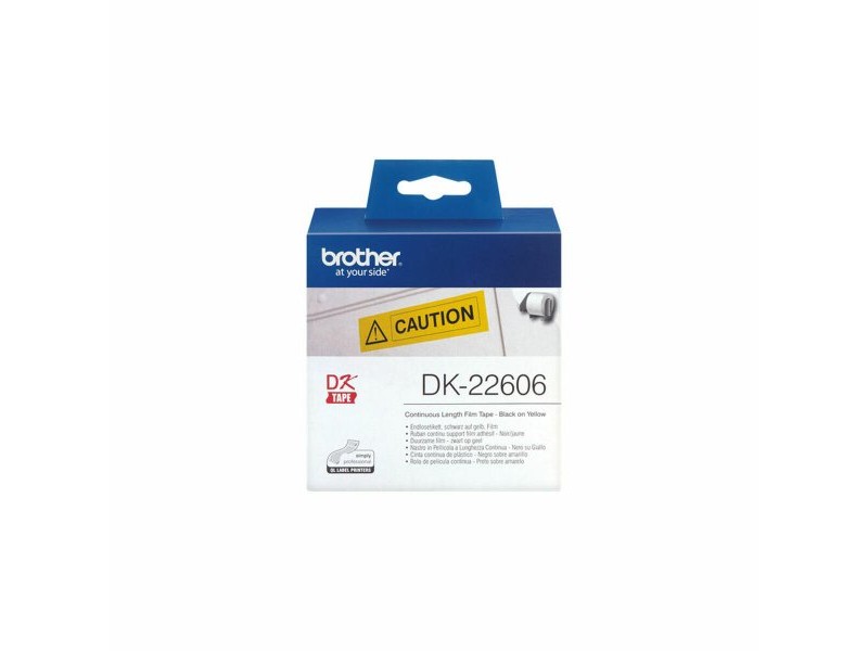 Етикети за принтер Brother DK22606 Жълт Черен Жълт/Черен