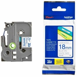 Ламинирана лента за етикетиране Brother TZE-243 Бял 18mm