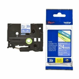 Оригинална матрична лента Brother Cinta laminada 24mm Бял/Син 24 mm