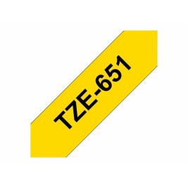 Ламинирана лента за етикетиране Brother TZE651 Черен