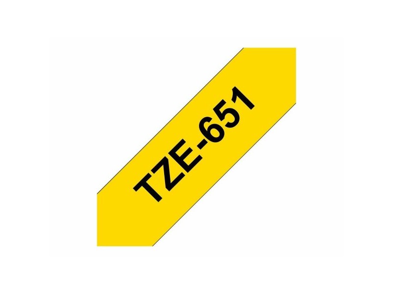Ламинирана лента за етикетиране Brother TZE651 Черен