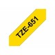 Ламинирана лента за етикетиране Brother TZE651 Черен