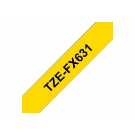 Ламинирана лента за етикетиране Brother TZEFX631 Жълт 12 mm