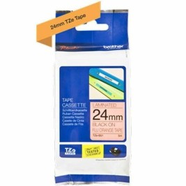 Оригинална матрична лента Brother TZe-B51 Сив Черен/Оранжев 24 mm