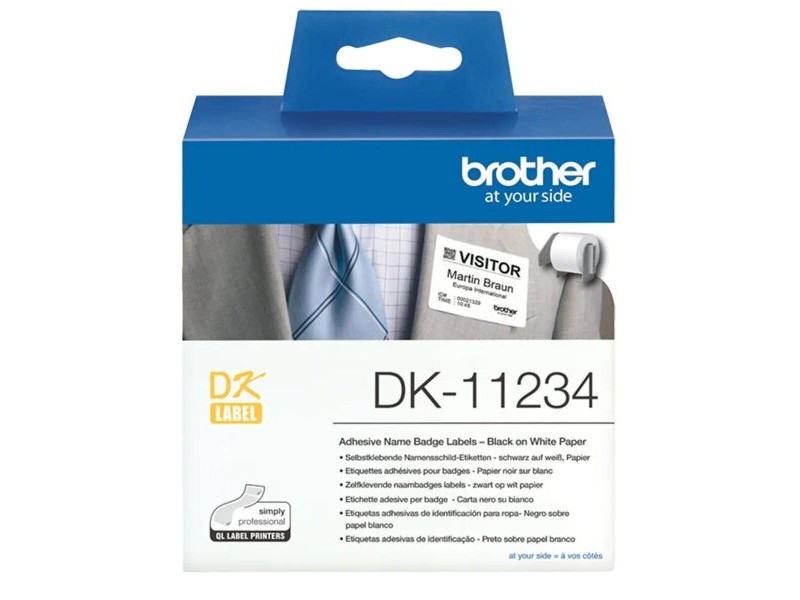 Етикети Brother DK11234 Бял Черен