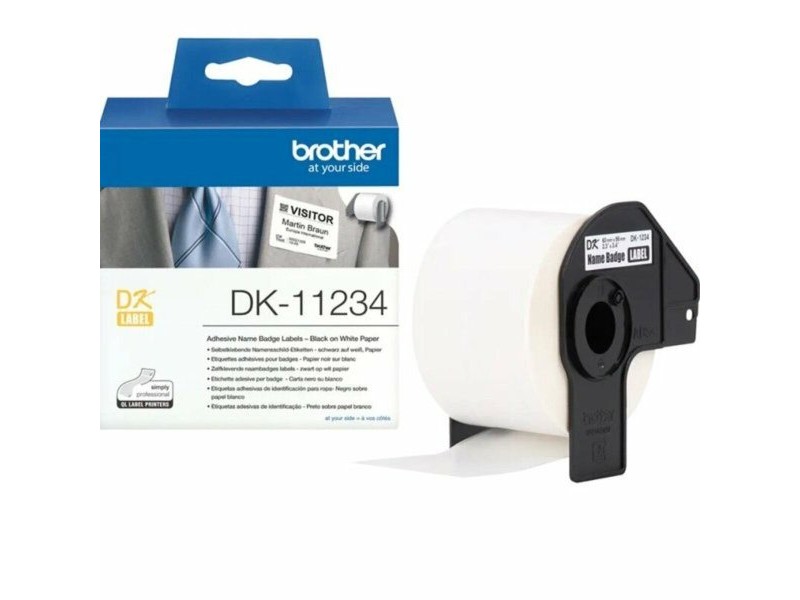 Етикети Brother DK11234 Бял Черен