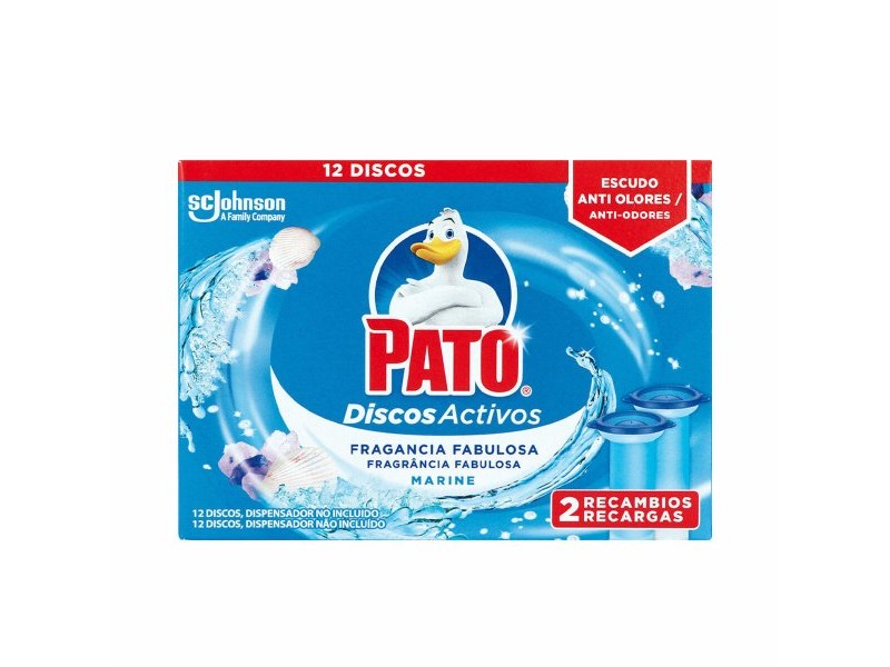 Toilet air freshener Pato Discos Activos Замяна Военен 2 броя Дезинфекционен