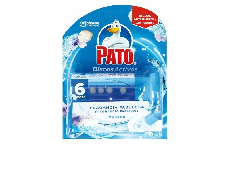Toilet air freshener Pato Discos Activos Военен 6 броя Дезинфекционен