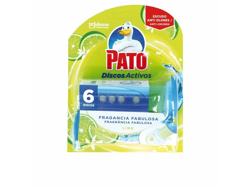 Toilet air freshener Pato Discos Activos Верде Лимон 6 броя Дезинфекционен
