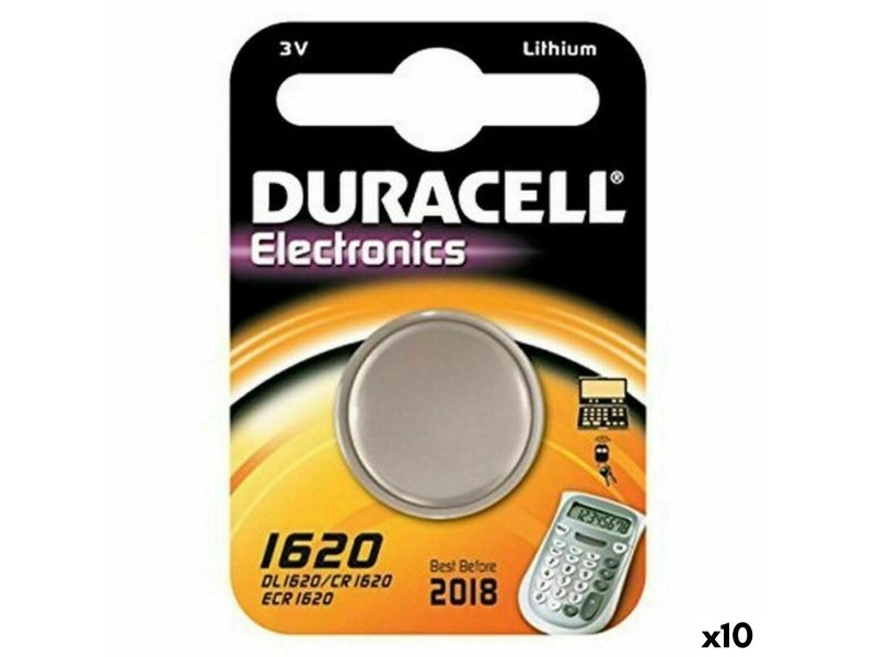 Литиево-клетъчна батерия DURACELL DL1620 3 V (10 броя)