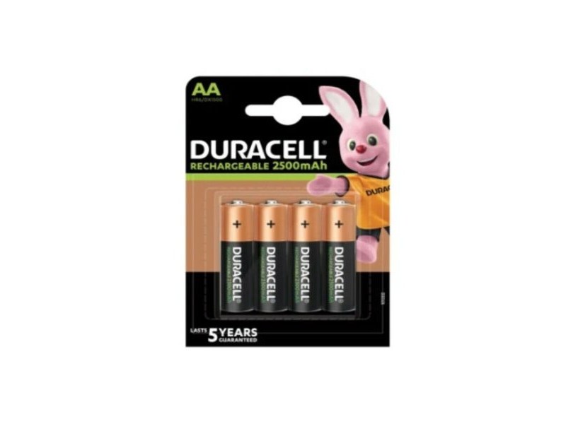 Зареждащи се батерии DURACELL HR6DX1500 AA HR6 NiMh 2500 mAh 2500 mAh 1,2 V (4 броя)
