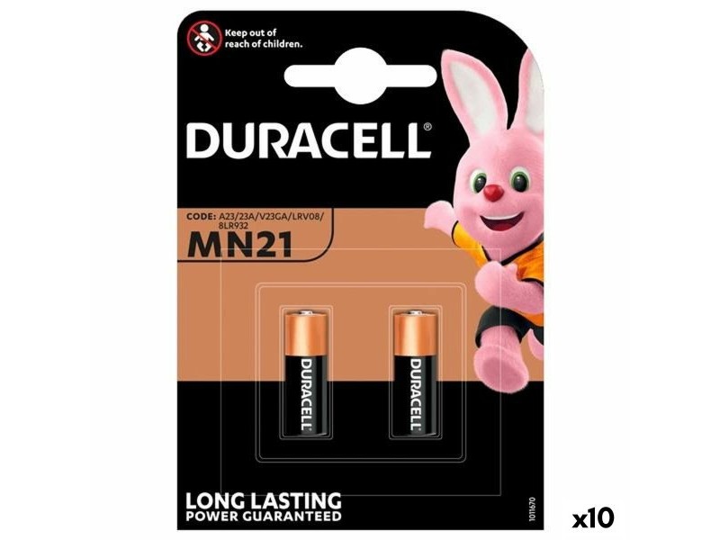 Алкални батерии DURACELL 12 V MN21 (10 броя)
