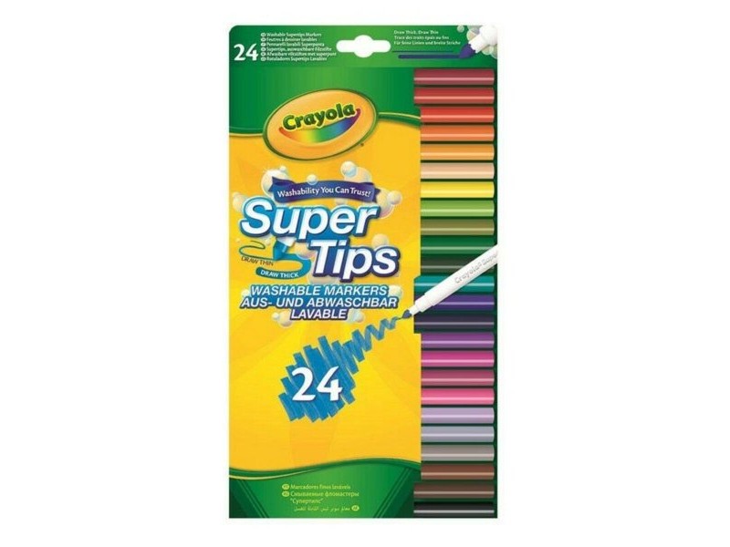 Плумастер Crayola B01BF6F20K Миеща (24 uds)
