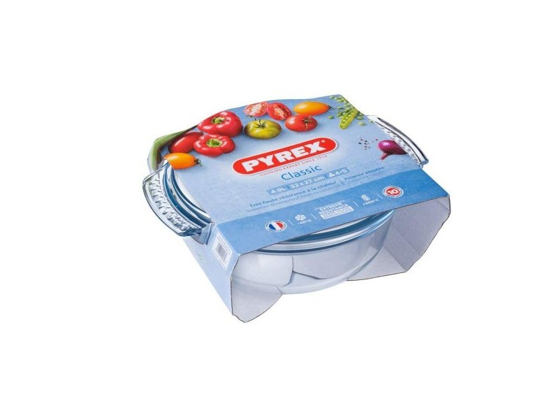 Касерола със Стъклен Капак Pyrex 118A000/5043 Прозрачен Cтъкло