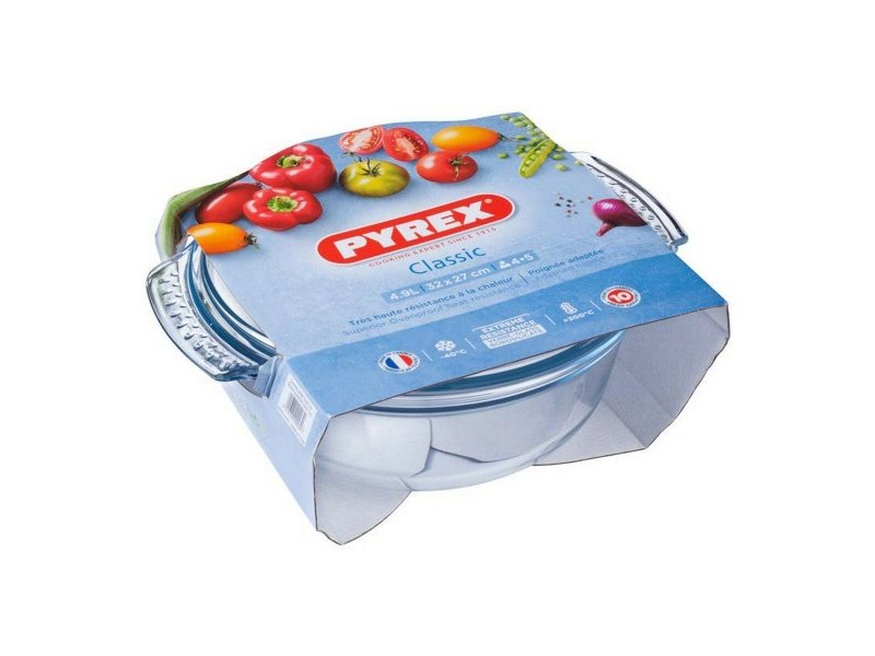Касерола със Стъклен Капак Pyrex 118A000/5043 Прозрачен Cтъкло