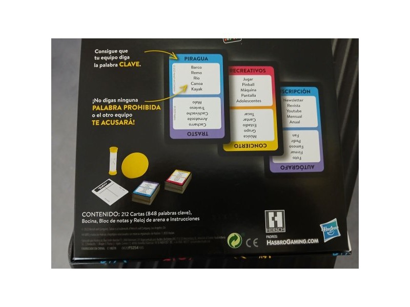 Настолна игра Hasbro Tabú (ES)