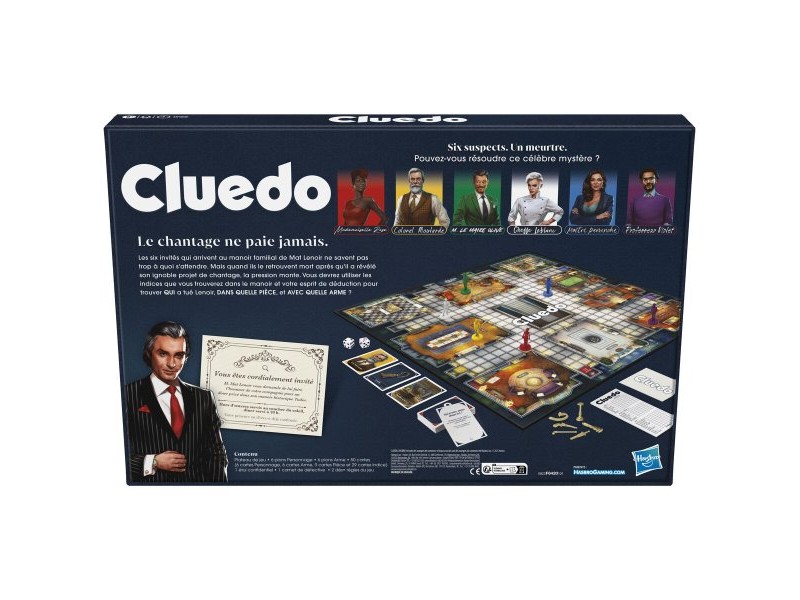 Настолна игра Hasbro Cluedo (FR) Многоцветен
