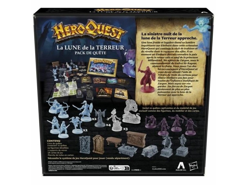 Настолна игра Hasbro Hero Quest: La Lune de la Terreur (Expansion Pack) (FR)