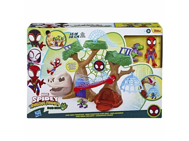 Playset Hasbro Base forestal con Dino-Webs de Spidey