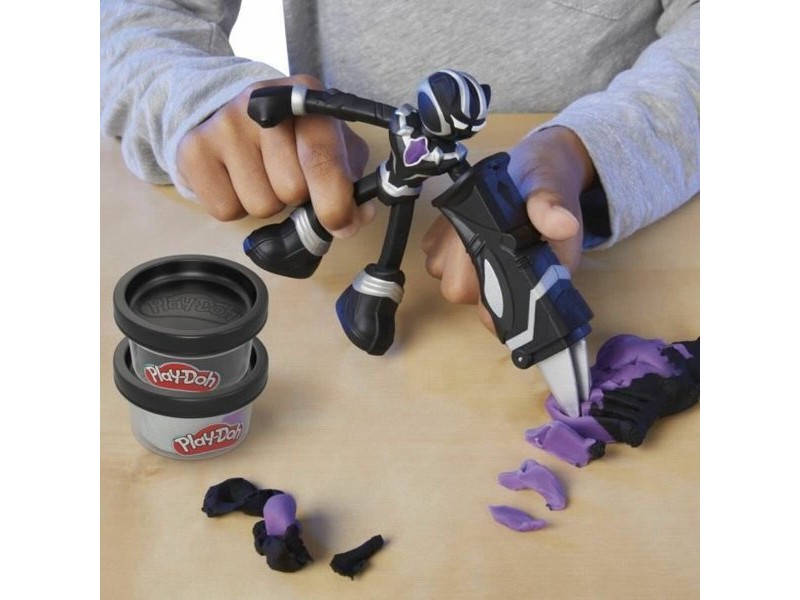 Игра от Пластелин Play-Doh Black Panther garras afiladas noir