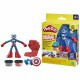 Игра от Пластелин Play-Doh Capitán América Set Stamper Shield Многоцветен