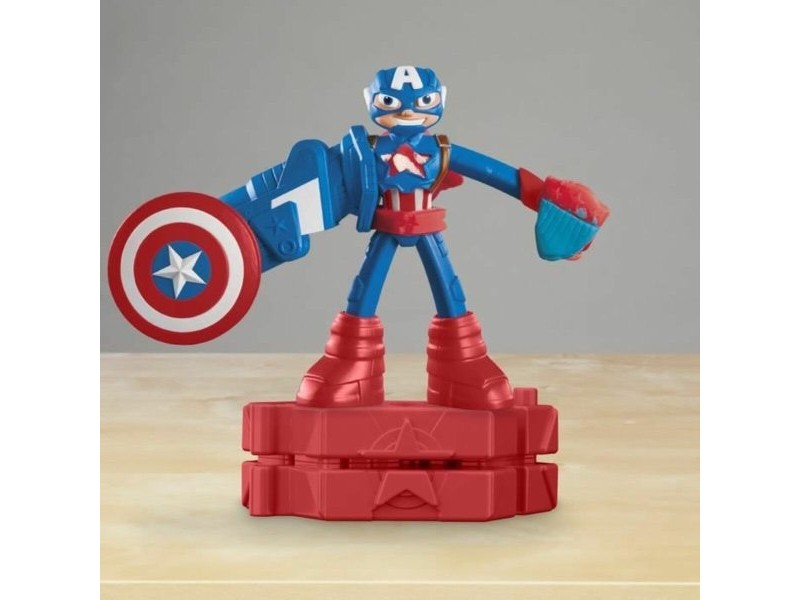 Игра от Пластелин Play-Doh Capitán América Set Stamper Shield Многоцветен