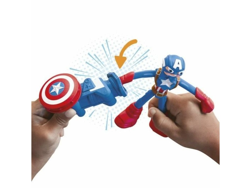 Игра от Пластелин Play-Doh Capitán América Set Stamper Shield Многоцветен