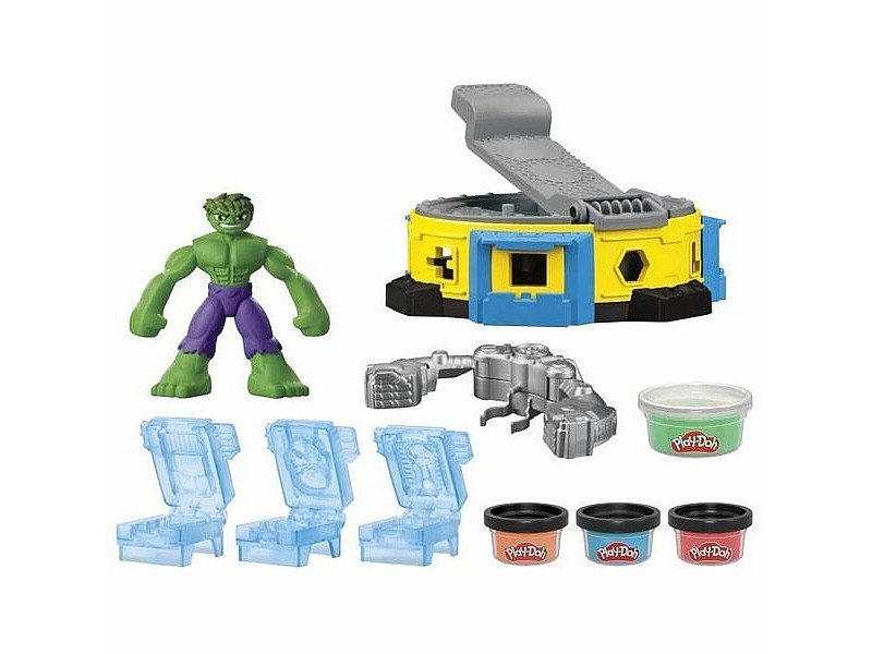 Игра от Пластелин Play-Doh Hulk Smash It All Многоцветен