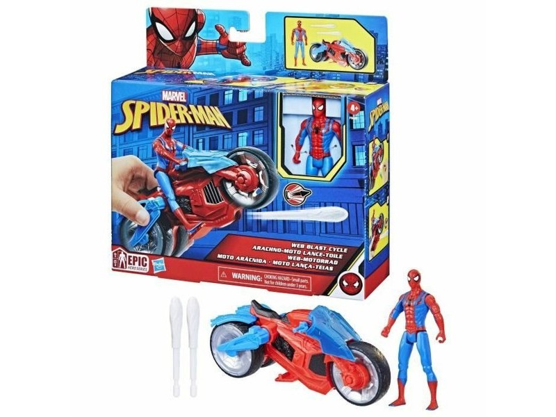 Playset Hasbro EPIC WEB BLAST CYCLE