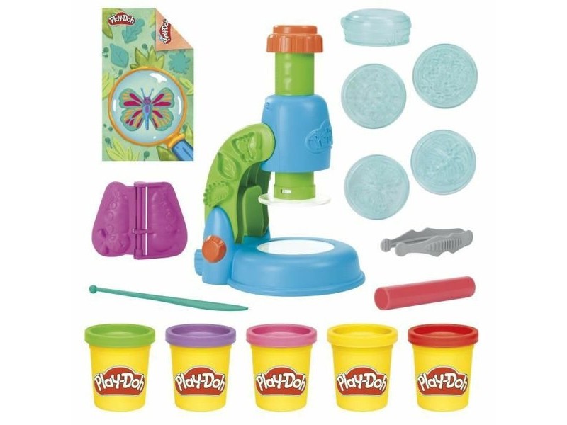 Игра от Пластелин Play-Doh Mi Pequeño Microscopio Жълт