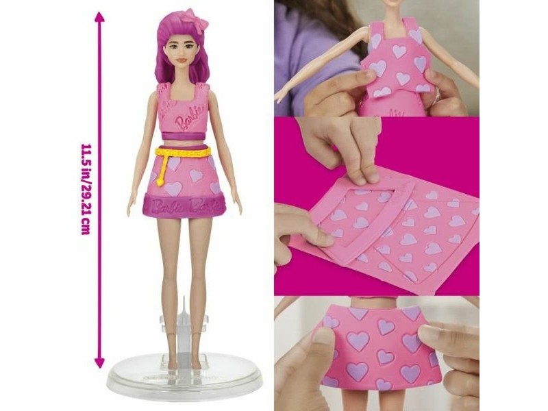 Игра от Пластелин Play-Doh Barbie Hearts & Hair Многоцветен