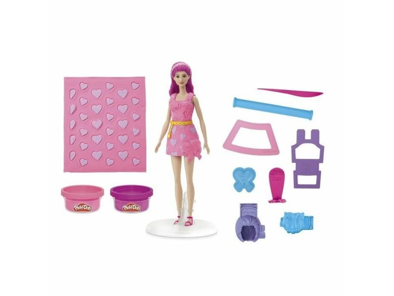 Игра от Пластелин Play-Doh Barbie Hearts & Hair Многоцветен