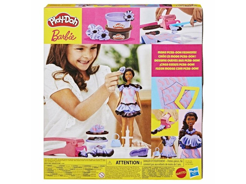 Игра от Пластелин Play-Doh Barbie Fashionista Ruffles Многоцветен 730 g Игра от Пластелин Play-Doh Barbie Fashionista Ruffles Многоцветен 730 g
