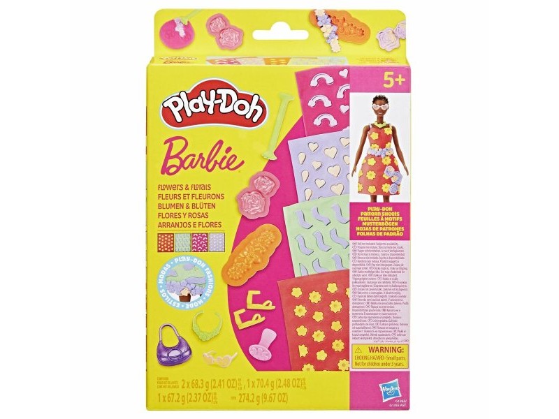 Игра от Пластелин Play-Doh Barbie FLowers & Florals Многоцветен