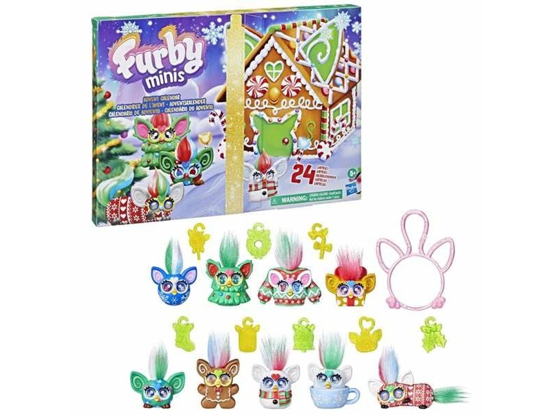 Коледен Календар Furby Minis полиестер ABS PoE Многоцветен
