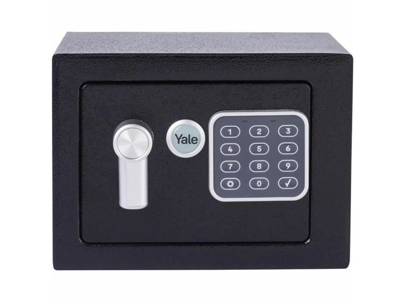 Сейф с електронна ключалка Yale Черен 3,8 L 17 x 23 x 17 cm Неръждаема стомана Стомана