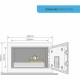 Сейф с електронна ключалка Yale Черен 3,8 L 17 x 23 x 17 cm Неръждаема стомана Стомана