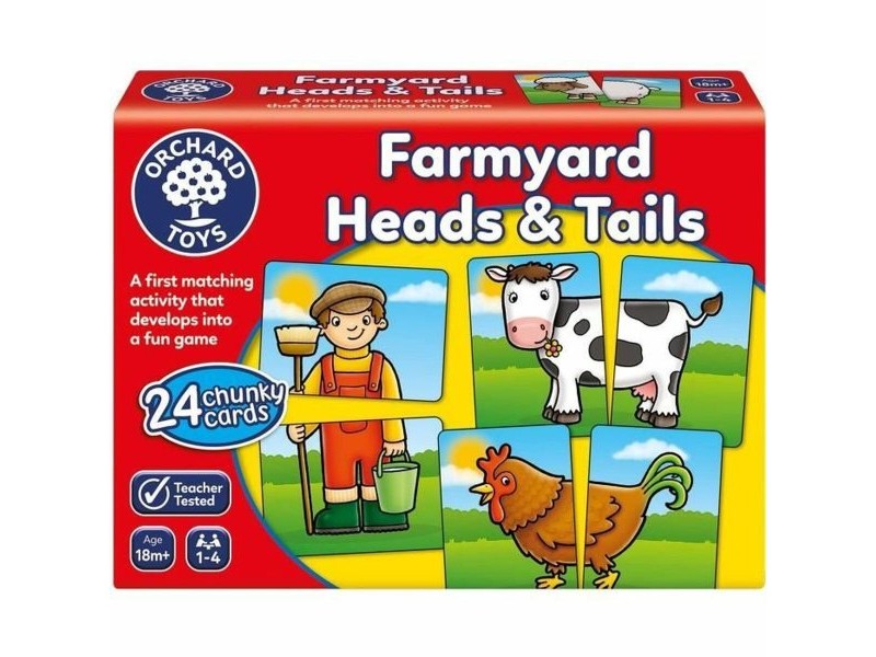 Образователна Игра Orchard Farmyard Heads & Tails (FR)