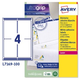 Етикети за принтер Avery L7169 Бял 100 Листи 99,1 x 139 mm (5 броя)