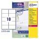 Етикети за принтер Avery L7173 Бял 100 Листи 99,1 x 57 mm (5 броя)