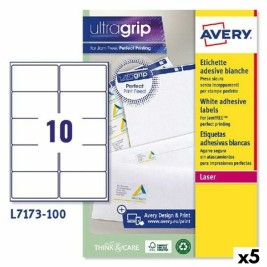 Етикети за принтер Avery L7173 Бял 100 Листи 99,1 x 57 mm (5 броя)