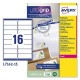 Етикети за принтер Avery L7162 Бял 15 Листи 99,1 x 33,9 mm (5 броя) Етикети за принтер Avery L7162 Бял 15 Листи 99,1 x 33,9 mm (5 броя)