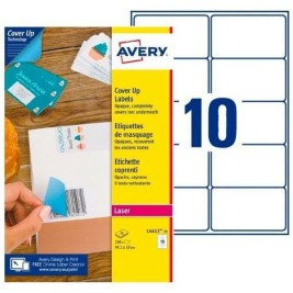 Етикети за принтер Avery L4612 Бял 25 Листи 99,1 x 57 mm (5 броя)