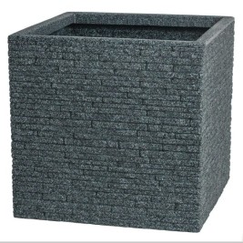 Саксия Strata Дъска 39 x 39 x 39 cm Цимент Пластмаса Квадратек