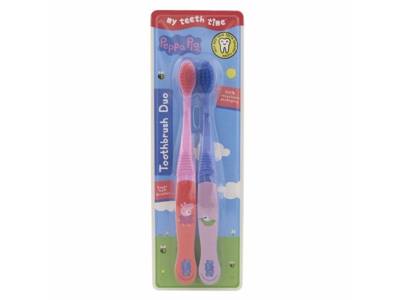 Паста за Зъби за Деца Peppa Pig Розов Син (2 броя)