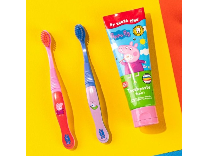 Паста за Зъби за Деца Peppa Pig Розов Син (2 броя)